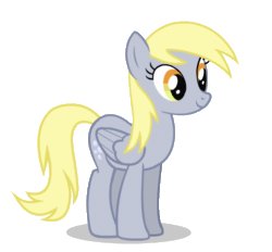 Size: 502x466 | Tagged: safe, artist:sunbusting, derpy hooves, pegasus, pony, fighting is magic, animated, cute, derpabetes, derpy being derpy, female, flapping, gif, headbob, idle animation, loop, mare, precious, show accurate, simple background, smiling, solo, spread wings, transparent background, vector, wing flap, wings