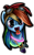 Size: 700x1120 | Tagged: dead source, safe, artist:xioade, rainbow dash, pegasus, pony, drug use, drugs, ecstasy, glowstick, goggles, jewelry, mdma, necklace, portrait, rave, simple background, solo, transparent background, whistle