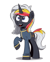 Size: 806x992 | Tagged: artist needed, safe, oc, oc:velvet remedy, unicorn, fallout equestria, cute, female, solo