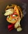 Size: 1772x2151 | Tagged: safe, artist:graystripe64, applejack, earth pony, pony, badass, bandana, bust, cigarette, portrait, smoking, solo, western