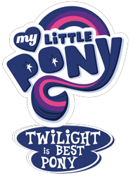 Size: 4160x5600 | Tagged: safe, artist:mamandi, edit, twilight sparkle, absurd resolution, best pony, logo, logo edit, my little pony logo, simple background, title card, transparent background, truth