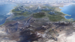 Size: 4800x2700 | Tagged: safe, artist:cmaggot, beautiful, bird's eye view, equestria, map, map of equestria, no pony, realistic, scenery, scenery porn, topographical, wallpaper