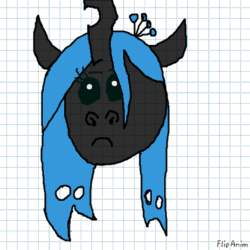 Size: 470x470 | Tagged: safe, artist:whistle blossom, queen chrysalis, changeling, changeling queen, animated, blinking, bust, crown, cute, cutealis, female, flipanim, frame by frame, frown, gif, graph paper, head only, jewelry, looking at you, mare, regalia, solo