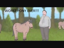 Size: 480x360 | Tagged: safe, filmcow, ponita, president taft's secret pony brigade, william howard taft, worst pony