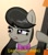 Size: 505x568 | Tagged: safe, octavia melody, earth pony, pony, bowtie, cello, disgusted, female, image macro, jazz music stops, mare, meme, musical instrument, parody, ponified meme, reaction image, solo