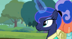 Size: 1267x679 | Tagged: safe, screencap, princess celestia, princess luna, alicorn, pony, between dark and dawn, affection, alternate hairstyle, animated, backpack, barehoof, boop, clothes, cute, cutelestia, ethereal mane, excited, eyeshadow, female, flowing mane, gif, glowing horn, hair bun, hawaiian shirt, hooves, horn, looking at each other, luggage, lunabetes, magic, makeup, mare, multicolored mane, ponytail, raised hoof, royal sisters, shirt, siblings, sisterly love, sisters, talking, vacation