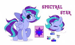 Size: 1280x779 | Tagged: safe, oc, oc:spectral star, pegasus, pony, female, reference image, solo