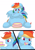 Size: 2800x4020 | Tagged: safe, artist:graphenescloset, rainbow dash, pegasus, pony, belly, cake, chubby, fat, solo