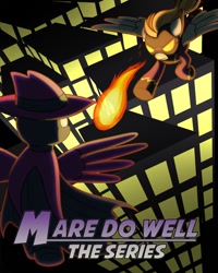 Size: 800x1000 | Tagged: safe, artist:drawponies, mare do well, comic cover, fireball, shadowbolts