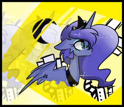 Size: 1194x1034 | Tagged: safe, artist:jankrys00, princess luna, alicorn, pony, lunadoodle, matryoshka, solo, vocaloid