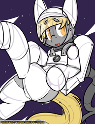 Size: 2550x3300 | Tagged: safe, artist:bbsartboutique, oc, oc only, oc:night striker, pony, male, solo, space, spacesuit, stallion