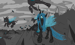 Size: 2000x1200 | Tagged: safe, artist:taxar, queen chrysalis, changeling, changeling queen, female