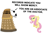 Size: 610x429 | Tagged: safe, fluttershy, pegasus, pony, dalek, doctor who, flutterbadass, the stare