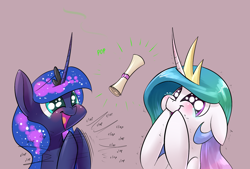 Size: 1748x1181 | Tagged: safe, artist:underpable, princess celestia, princess luna, alicorn, pony, crusaders of the lost mark, blushing, clapping, crying, cute, cutelestia, female, floppy ears, letter, lunabetes, mare, puffy cheeks, shivering, simple background, smiling, tears of joy, underhoof, underpable is trying to murder us