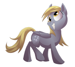 Size: 900x800 | Tagged: safe, artist:frozenspots, derpy hooves, pegasus, pony, female, grin, mare, simple background, smiling, solo, transparent background