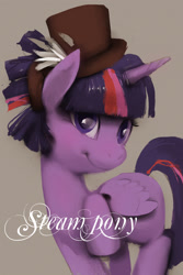 Size: 1280x1920 | Tagged: safe, artist:ciyunhe, twilight sparkle, twilight sparkle (alicorn), alicorn, pony, cute, female, hat, looking at you, mare, smiling, solo, twiabetes