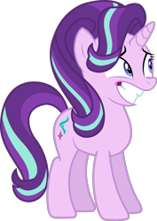 Size: 1992x2815 | Tagged: safe, artist:sketchmcreations, starlight glimmer, pony, unicorn, the crystalling, nervous, nervous grin, simple background, solo, transparent background, vector