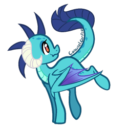Size: 730x736 | Tagged: safe, artist:yupinapegasus, princess ember, dracony, dragon, hybrid, pony, gauntlet of fire, female, mare, ponified, ponified ember, simple background, solo, transparent background