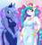 Size: 1000x1070 | Tagged: safe, artist:onnanoko, princess celestia, princess luna, alicorn, anthro, clothes, curvy, cute, cutelestia, dress, duo, female, gradient background, looking at you, lunabetes, mare, royal sisters, siblings, side slit, sisters