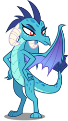 Size: 3398x6000 | Tagged: safe, artist:dashiesparkle, princess ember, dragon, gauntlet of fire, .svg available, ponyscape, simple background, solo, transparent background, vector