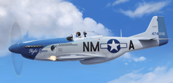Size: 5700x2736 | Tagged: safe, artist:mrscroup, night glider, absurd resolution, firing, flying, kill mark, military, nose art, p-51 mustang, plane, solo, us army air force, war, world war ii