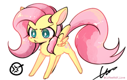 Size: 1775x1117 | Tagged: safe, artist:lessue, fluttershy, pegasus, pony, angry, solo, spread wings