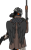 Size: 762x1246 | Tagged: safe, alternate version, artist:sythenmcswig, oc, oc only, oc:crafted sky, anthro, hippogriff, ak, ak-47, assault rifle, camouflage, clothes, gas mask, gloves, gun, helmet, longcoat, looking away, male, mask, playerunknown's battlegrounds, rifle, shotgun, simple background, stallion, weapon