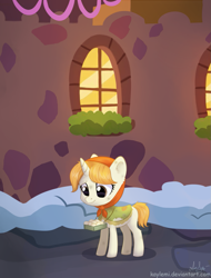Size: 1013x1330 | Tagged: safe, artist:kaylemi, a hearth's warming tail, filly, solo, the little match filly