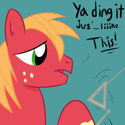 Size: 800x800 | Tagged: safe, artist:cosmonaut, derpibooru import, big macintosh, earth pony, pony, male, stallion, triangle