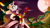 Size: 1000x562 | Tagged: safe, artist:arctic-fox, rarity, pony, unicorn, alice in wonderland, bipedal, clothes, crossover, crown, disney, full moon, halloween, jewelry, mare in the moon, moon, night, night sky, patreon, patreon logo, queen of hearts, regalia, scenery, scepter, solo