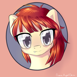 Size: 2000x2000 | Tagged: safe, artist:chaosangeldesu, oc, oc only, pony, bust, fangs, female, mare, portrait, solo