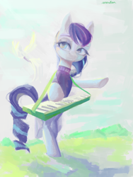 Size: 4275x5700 | Tagged: safe, artist:utauyan, coloratura, pony, absurd resolution, bipedal, keyboard, rara, solo