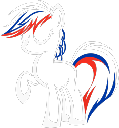 Size: 3000x3226 | Tagged: safe, artist:up1ter, oc, oc only, oc:marussia, explicit source, lineart, nation ponies, russia, solo