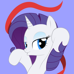 Size: 483x483 | Tagged: safe, artist:ethereal-desired, rarity, pony, unicorn, duckface, female, mare, ribbon, solo