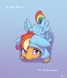 Size: 1050x1225 | Tagged: safe, artist:alasou, rainbow dash, scootaloo, pegasus, pony, bronybait, clothes, cosplay, costume, crying, cute, cutealoo, female, filly, gradient background, hoodie, looking at you, sad, signature, solo