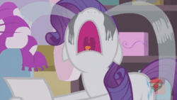 Size: 400x225 | Tagged: safe, screencap, rarity, pony, unicorn, forever filly, animated, crying, gif, loop, makeup, marshmelodrama, mascarity, ocular gushers, running makeup, solo