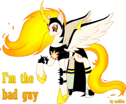 Size: 2390x1970 | Tagged: safe, artist:mailner, daybreaker, alicorn, pony, a royal problem, crossover, lord dominator, simple background, smiling, solo, transparent background, wander over yonder