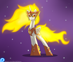 Size: 1680x1424 | Tagged: safe, artist:mechanized515, daybreaker, alicorn, pony, a royal problem, looking at you, patreon, patreon logo, solo