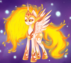 Size: 3400x3000 | Tagged: safe, artist:romablueberry, daybreaker, alicorn, pony, a royal problem, cute, diabreaker, female, grin, mare, nervous, nervous grin, smiling, solo