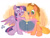 Size: 573x435 | Tagged: safe, artist:jowyb, applejack, twilight sparkle, twilight sparkle (alicorn), alicorn, earth pony, pony, book, female, lesbian, magic, mare, reading, shipping, telekinesis, twijack