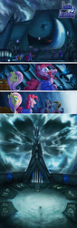 Size: 1585x4682 | Tagged: safe, artist:jowyb, fluttershy, pinkie pie, earth pony, pegasus, pony, faic, luna academy