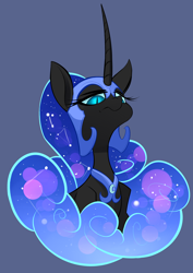 Size: 2480x3507 | Tagged: safe, artist:underpable, nightmare moon, alicorn, pony, simple background, solo