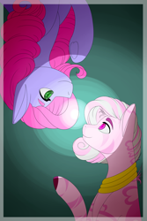 Size: 2000x3000 | Tagged: safe, artist:evakulisreal, oc, oc only, pony, duo, neck rings