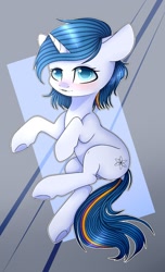 Size: 834x1368 | Tagged: safe, artist:aliceub, oc, oc only, pony, unicorn, female, mare, simple background, solo