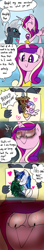 Size: 500x2814 | Tagged: safe, artist:emositecc, discord, grubber, princess cadance, princess flurry heart, queen chrysalis, shining armor, alicorn, changeling, changeling queen, draconequus, pony, unicorn, my little pony: the movie, :>, angry, apron, bloodshot eyes, clothes, comic, crack shipping, dialogue, eye contact, eyes closed, female, floppy ears, flurrycord, forehead kiss, grubber the shipper, heart eyes, imminent pain, impending doom, infidelity, kissing, looking at each other, male, mare, open mouth, pointing, rage, raised hoof, shining chrysalis, shipping, shipping fuel, shrunken pupils, smiling, speech bubble, stallion, straight, this will end in death, wide eyes, wingding eyes