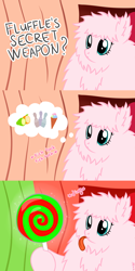 Size: 2304x4607 | Tagged: safe, artist:dsp2003, oc, oc:fluffle puff, pony, 2014, comic, crossover, female, homestuck, hoof hold, juju, licking, mare, trickster mode, xk-class end-of-the-world scenario