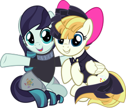 Size: 5074x4319 | Tagged: safe, artist:jhayarr23, coloratura, songbird serenade, earth pony, pegasus, pony, my little pony: the movie, absurd resolution, cute, duo, female, mare, rara, rarabetes, simple background, songbetes, transparent background