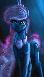 Size: 4340x7568 | Tagged: safe, artist:majorlaughmaster, princess luna, alicorn, pony, absurd resolution, ethereal mane, female, mare, smiling, solo