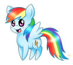 Size: 1800x1600 | Tagged: safe, artist:spice5400, rainbow dash, pegasus, pony, chibi, cute, dashabetes, female, mare, open mouth, simple background, solo, transparent background, weapons-grade cute