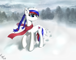 Size: 2540x2000 | Tagged: safe, artist:stargazer carp, oc, oc only, oc:marussia, pony, nation ponies, russia, solo